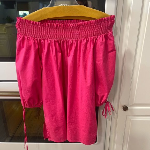 Melissa Paige Pink Off the Shoulder Blouse - Picture 7 of 10